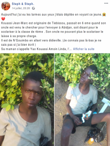 Côte d’Ivoire: Voici comment les réseaux sociaux ont sauvé la vie d’un jeune garçon abandonné