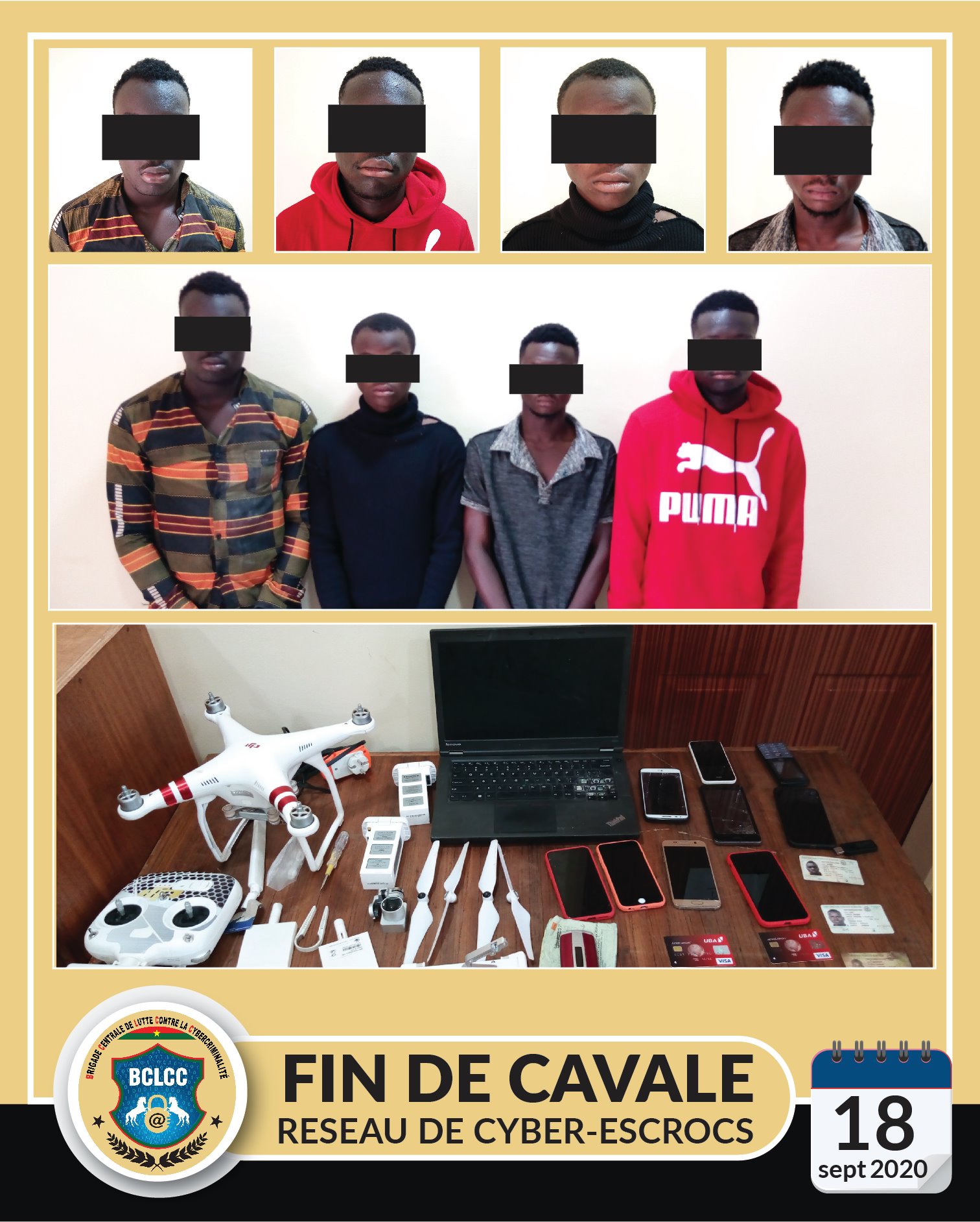 Cyber-escroquerie: Des élèves ayant escroqué…
